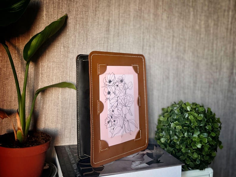 Leather Photo Frame PDF Pattern / Picture Album Template / Leather ...