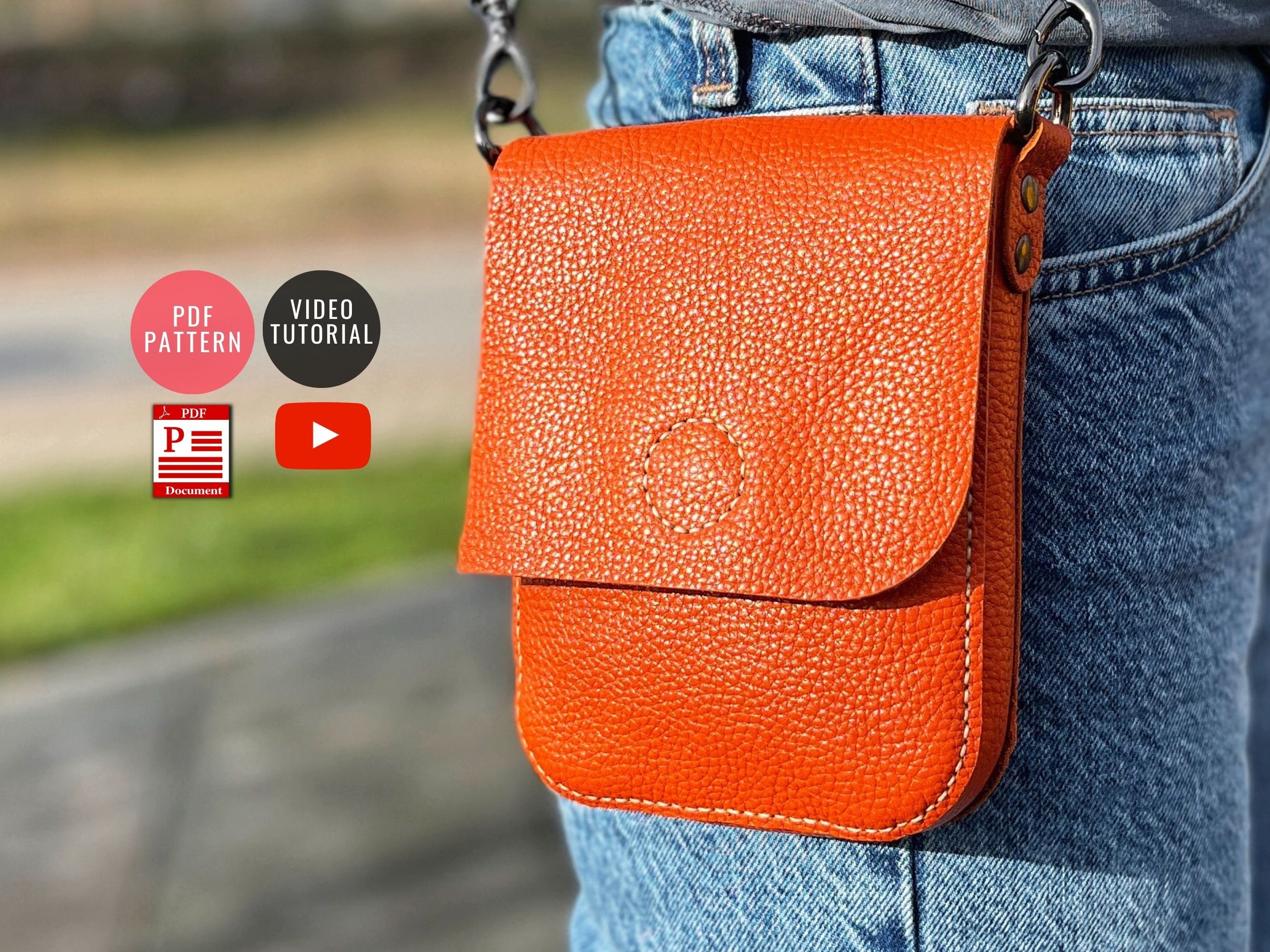PDF Pattern Messenger Bag / Leather Cross Body PDF /downloadable Bag ...