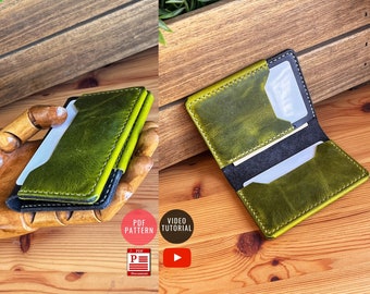 PDF Pattern Compact  Wallet / Wallet Pattern / Leather Cardholder DIY / PDF Download / Video Tutorial