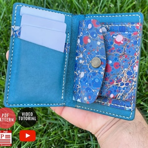 Porta-cartões para download com padrão de costura de bolsa de moedas - Crie carteiras DIY elegantes hoje mesmo