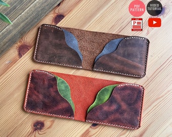 PDF Pattern  Bi-Fold Wallet / Leather Classical Wallet Pattern DIY / PDF Download / Video Tutorial