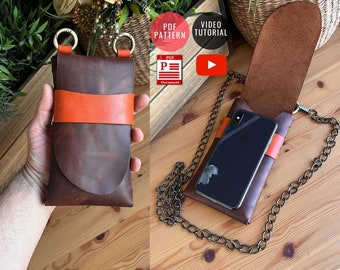 Patrón de funda de cuero sin costuras para teléfono: Funda para móvil sin costuras (patrón PDF)