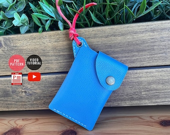 PDF Pattern Minimal Folded Wallet / Leather DIY / Wallet Template Download / Video Tutorial