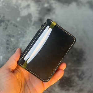 Cardholder with Zipper  Pattern /Compact Wallet PDF Template / Leather DIY / PDF Download / Video Tutorial