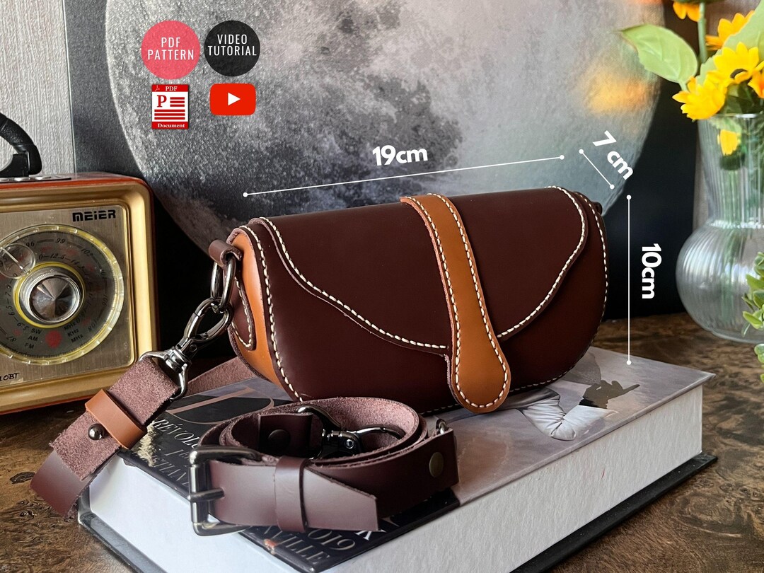 PDF Pattern Crossbody Bag Pattern / Downloadable Leather Bag / Shoulder ...