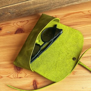 NO Sew Glasses & Pencil Case / Stitchless Sunglasses Cover  PDF Template / Leather Pattern DIY / Leather Pattern / Video Tutorial