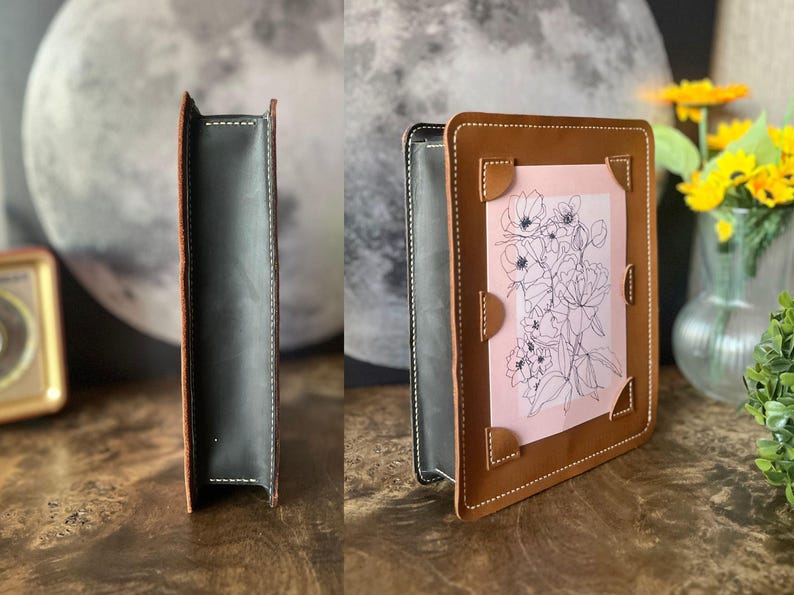 Leather Photo Frame PDF Pattern / Picture Album Template / Leather ...