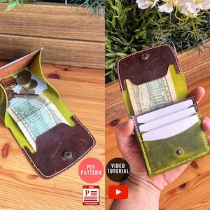 Modelo de carteira compacta para download / PDF de carteira instantânea / Padrão de costura em PDF de carteira / Padrão de artesanato em PDF