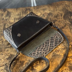 Leather Shoulder Bag PDF Pattern: DIY Crossbody Bag Template (video ...