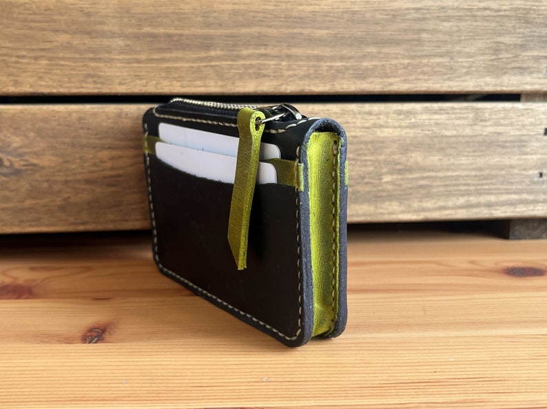 Cardholder with Zipper  Pattern /Compact Wallet PDF Template / Leather DIY / PDF Download / Video Tutorial