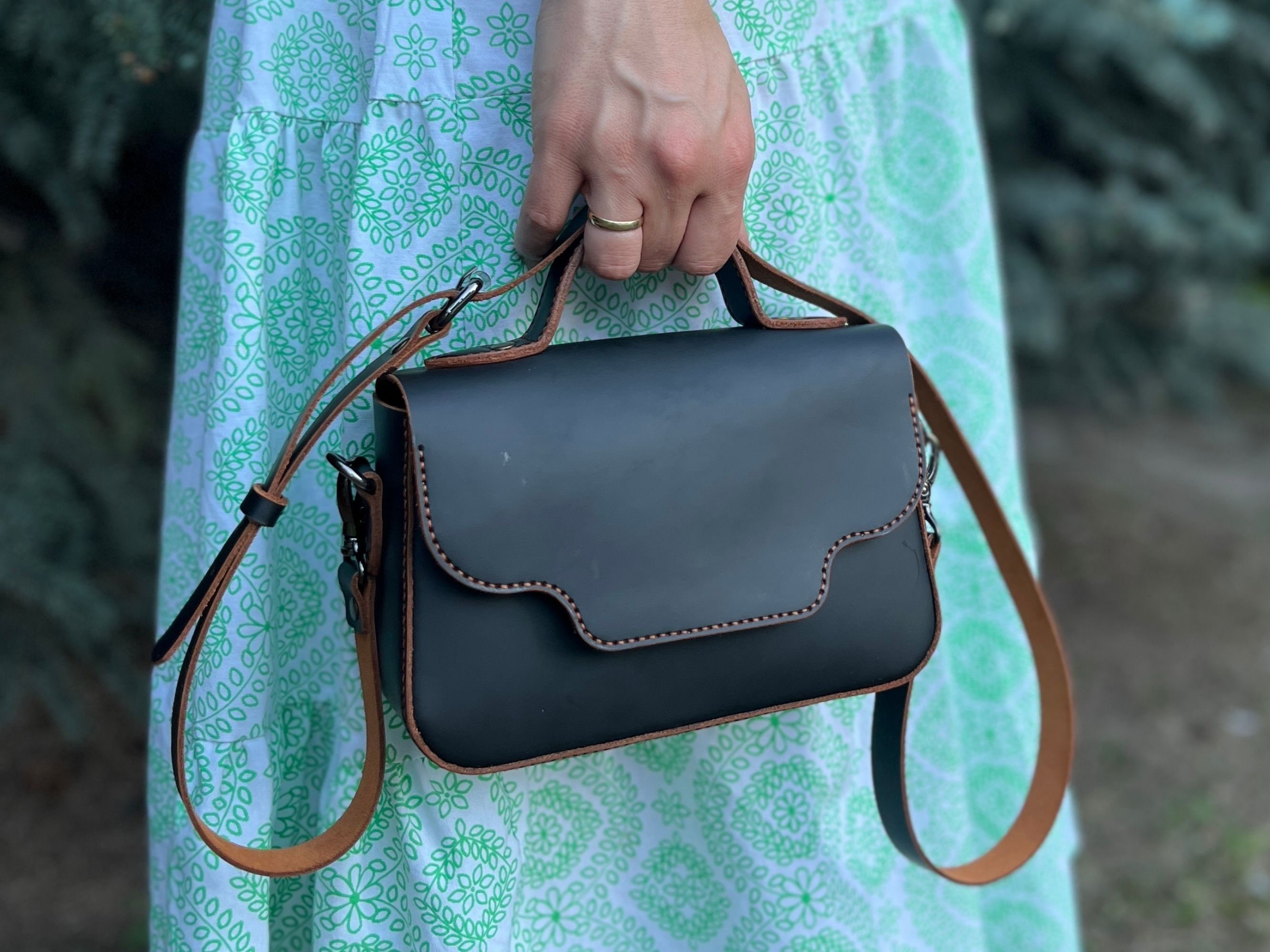 PDF Pattern Crossbody Bag Pattern / Leather Hand Bag Template ...