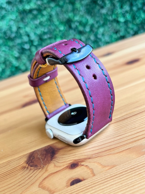 Black and purple apple watch band best sale