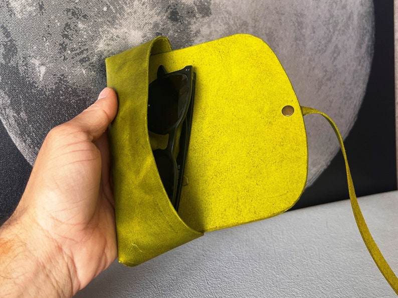 NO Sew Glasses & Pencil Case / Stitchless Sunglasses Cover  PDF Template / Leather Pattern DIY / Leather Pattern / Video Tutorial