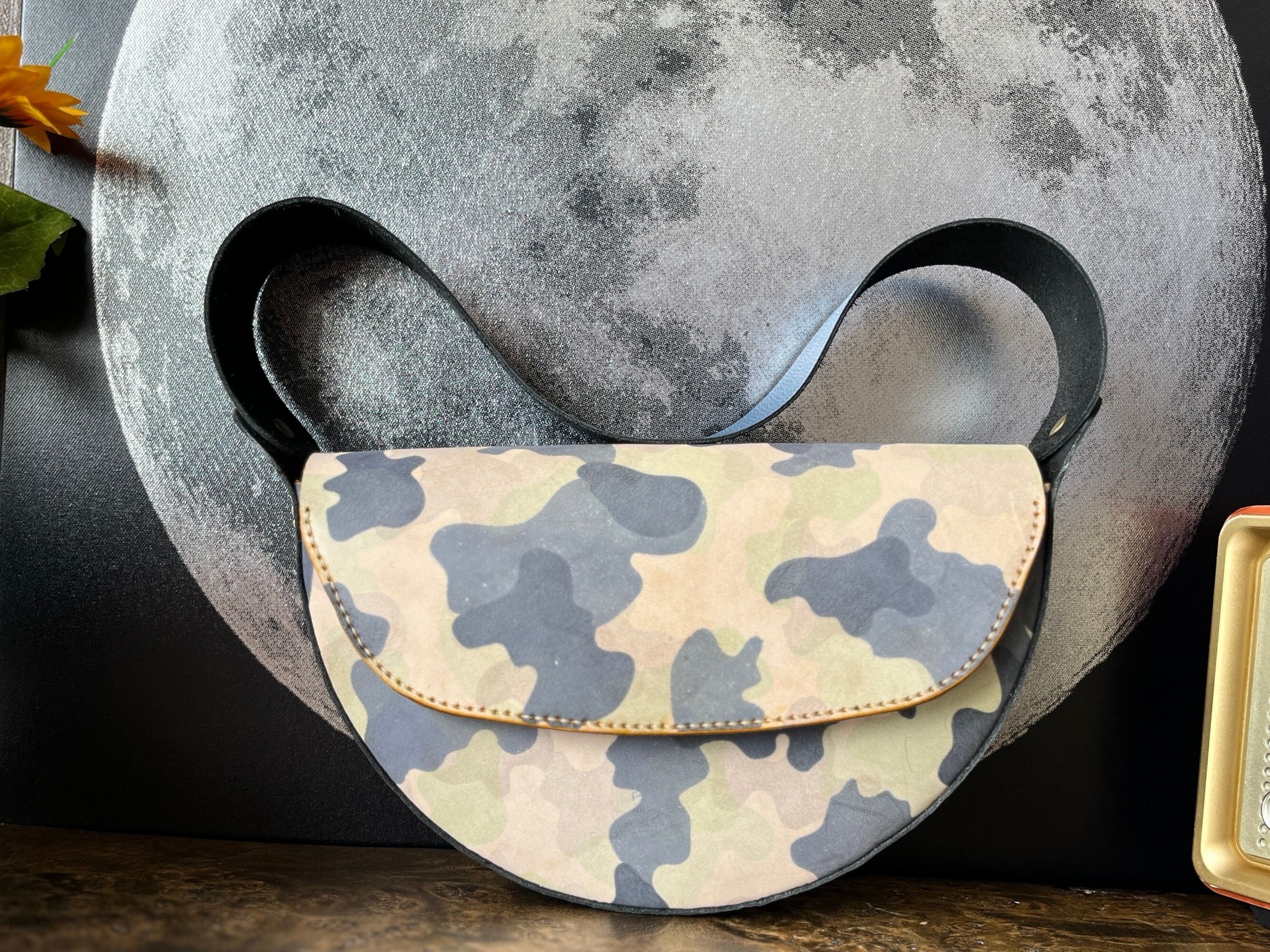 Chest Rounded Bag Pattern Round Hand Bag Pattern / Downloadable Leather Bag / Shoulder Bag ...