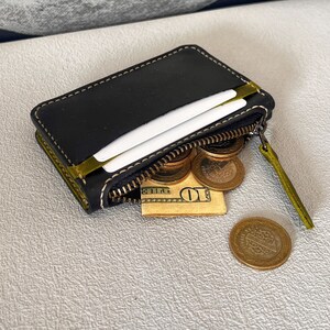 Cardholder with Zipper  Pattern /Compact Wallet PDF Template / Leather DIY / PDF Download / Video Tutorial