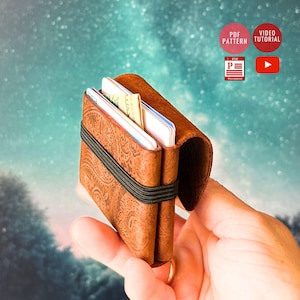 Handy Mini Wallet PDF Pattern / Wallet with Elastic Band Template / Cardholder PDF Template / Video Tutorial