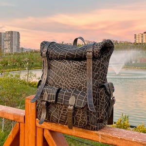 Downloadable Leather Roll Top Backpack / PDF Pattern Rucksack ...