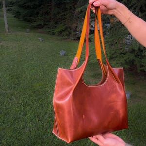 Leather Shopper Bag Pattern / Leather Tote Bag PDF Pattern /Downloadable Shopping Bag Template / Sewing Bag PDF / Video Tutorial