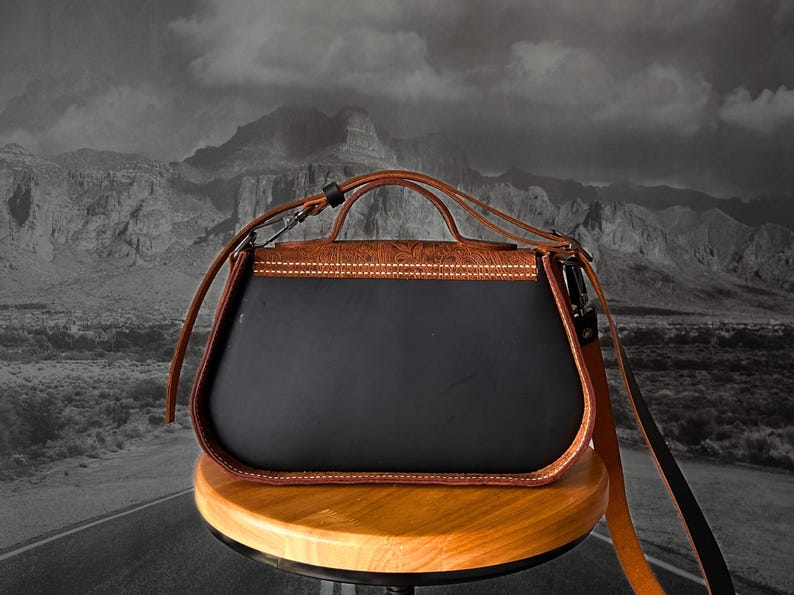 Handbag PDF Pattern / Downloadable Shoulder Bag Pattern / Leather Crossbody PDF Template / Video Tutorial