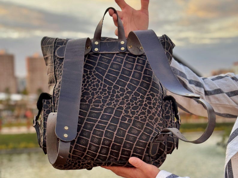 Downloadable Leather Roll Top Backpack / PDF Pattern Rucksack ...