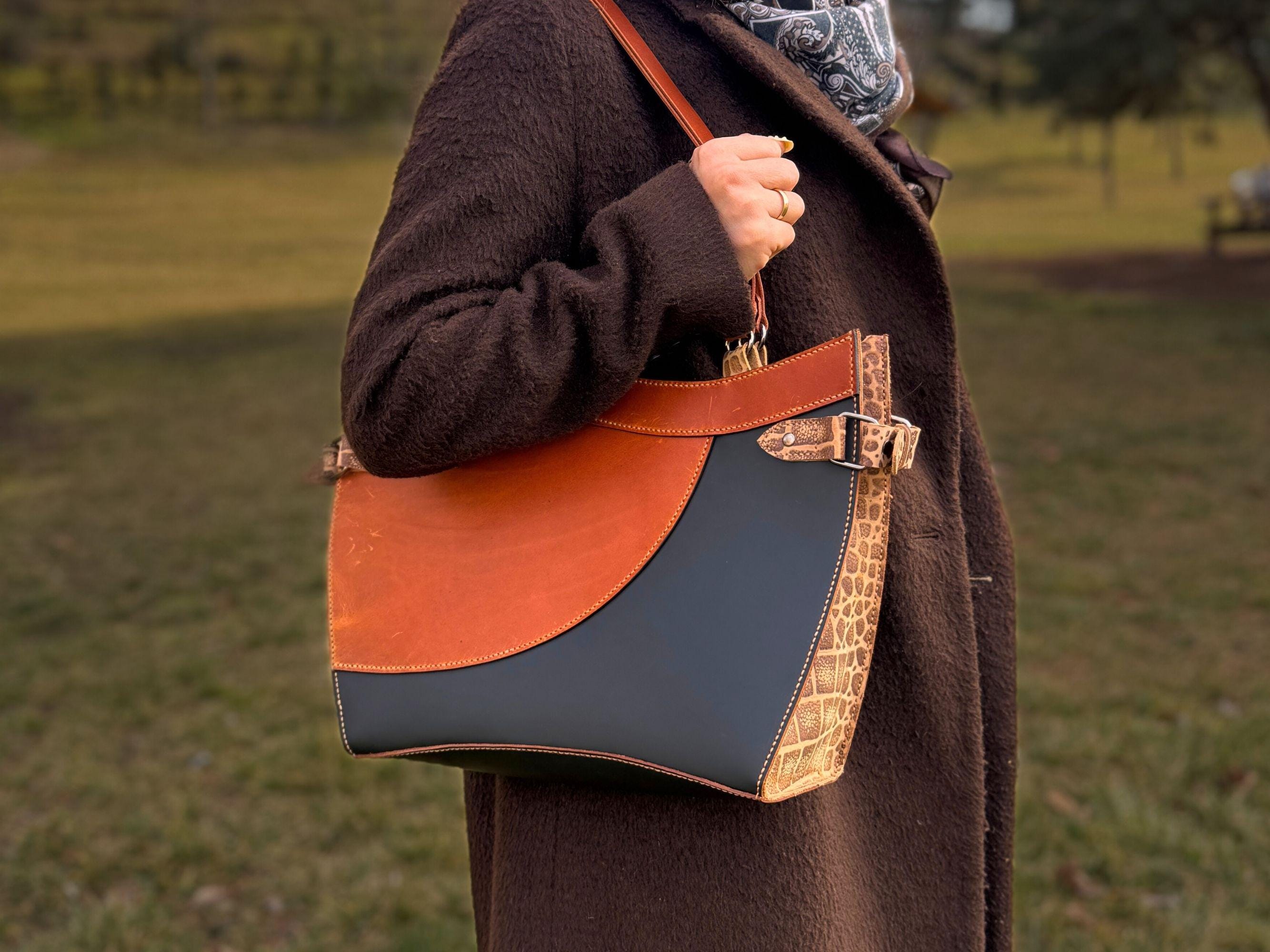 Leather Tote Bag Pattern / Shoulder Bag PDF Pattern With Video Tutorial ...