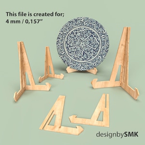 Photo Holder Display, Plate Display Stand, Laser cut Easel, Picture Frame Stand, Large and Small Easel Stands for Cutting Boards and more