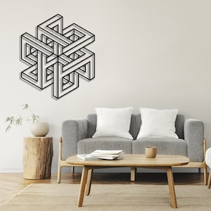 Fichiers ESCHER Abstraction svg pour cricut Impressions numériques Résumé DXF fichiers découpés au laser Glowforge svg Escher prêt fichier pour cnc routeur laser