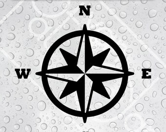 Compass Rose Adventure Camper Van vinilo calcomanía CR3 coche pegatina navegación náutica