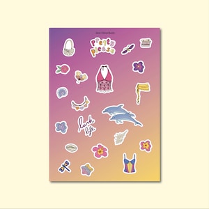 sticker sheet - lush life - Zara Larsson - colorful summer