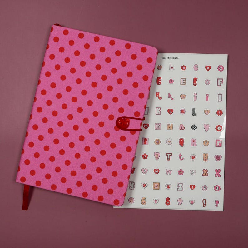 Retro love alphabet sticker sheet, scrapbooking alphabet, alphabet, hearts - scrapbooking stickers, junk journal, bullet journal image 4