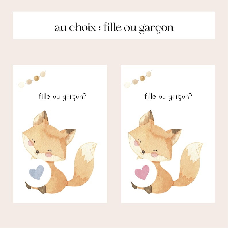 Carte à gratter - gender reveal - carte sexe bébé à gratter - carte à gratter annonce sexe bébé - fille ou garçon ? image 7