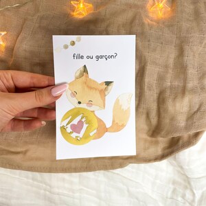 Carte à gratter - gender reveal - carte sexe bébé à gratter - carte à gratter annonce sexe bébé - fille ou garçon ? image 5