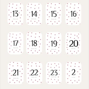 Cartes étapes bébé - Première année bébé - Mois anniversaires - 1ère année - grossesse - coeur rouge + Deuxième année