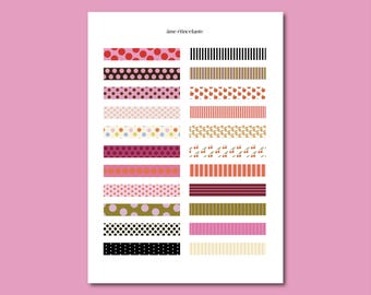 sheet of stickers - washi