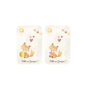 Carte à gratter - gender reveal - carte sexe bébé à gratter - carte à gratter annonce sexe bébé - fille ou garçon ? Personnalisé