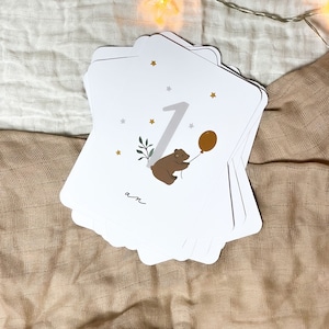 Carte étape bebe - Carte etape premiere année - mois anniversaire - carte développement bebe - cadeau naissance - graphic baby