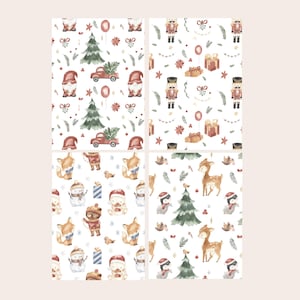 Ensemble de papier scrapbooking - lot de 8 pièces | Papier pour journalisation, journaling, collages, scrapbooking, junk journal