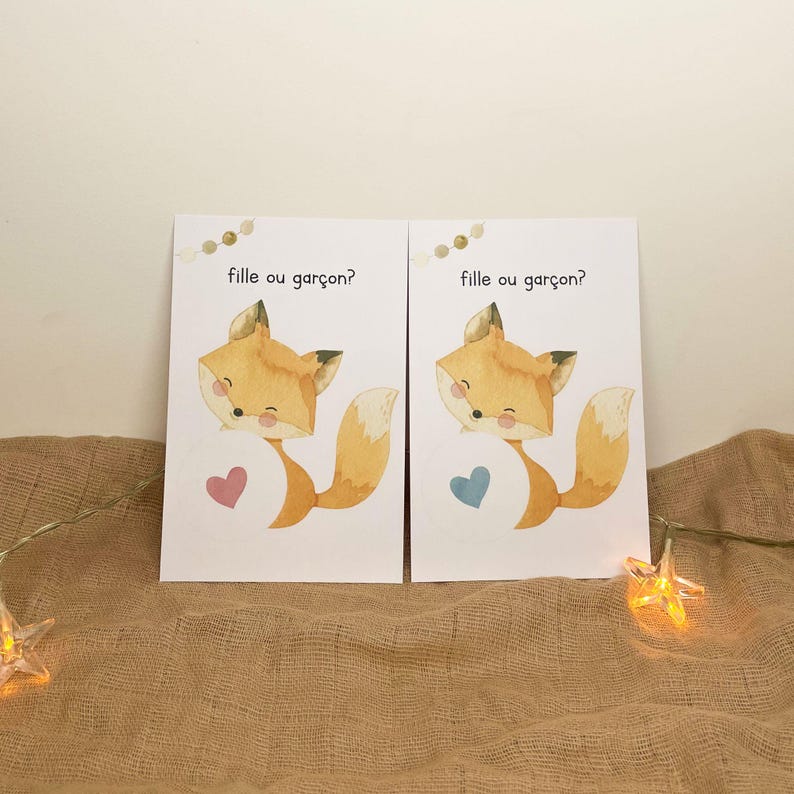 Carte à gratter - gender reveal - carte sexe bébé à gratter - carte à gratter annonce sexe bébé - fille ou garçon ? image 6