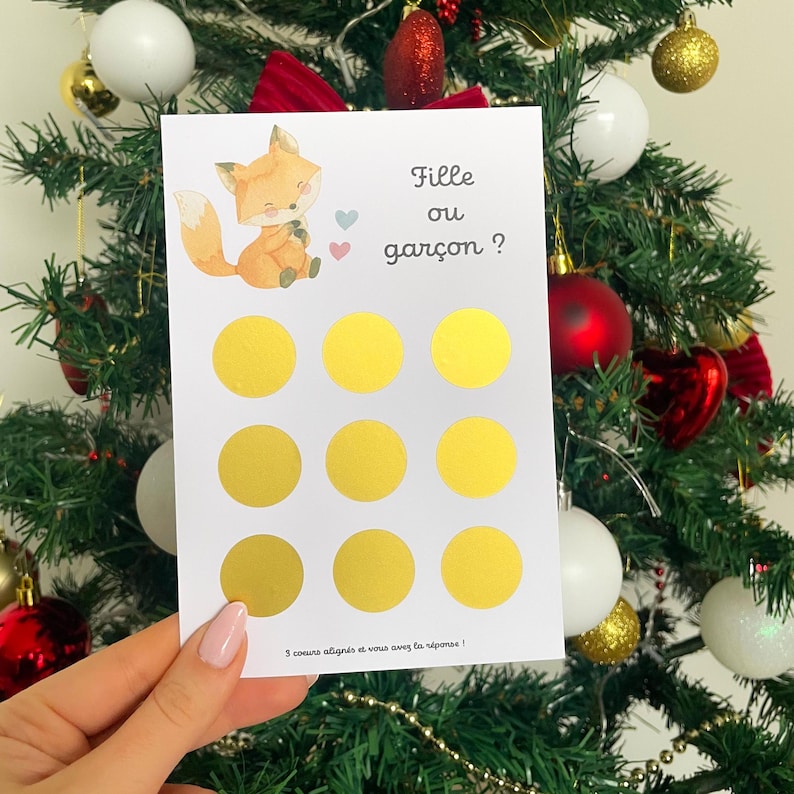 Carte à gratter - gender reveal - carte sexe bébé à gratter - carte à gratter annonce sexe bébé - bingo gender reveal image 3