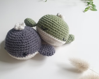 Molde de amigurumi de baleia em PDF