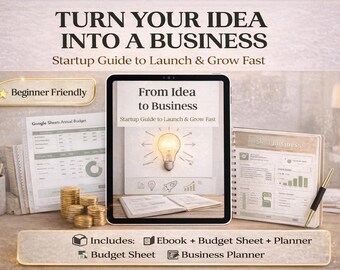 Guía para emprendedores: Convierte tu idea en un negocio rentable rápidamente.