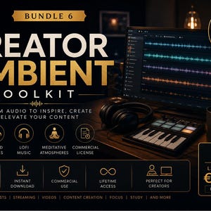 Ersteller Ambient Toolkit - 90+ Ambient Tracks, Lofi Musik & kommerzielles Lizenzpaket