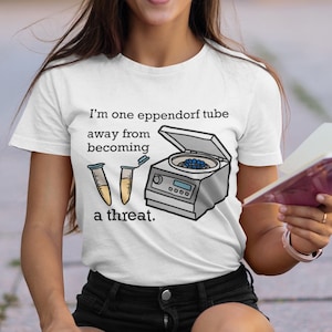 Medical and Clinical Laboratory Scientist T-shirt - Funny Centrifuge Tee for Microbiologists, Biochemists, Chemists, Med School Graduation