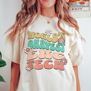 EKG Tech Shirt, Funny EKG Technician Tshirt, Medical Cardiology Comfort Colors T-Shirt