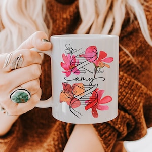 Personalized DNA Mug, Molecular Biology Genetics Coffee Mug, MLT Medical Lab Custom Biochemistry Gifts Genetic Counselor PhD Gift For Her