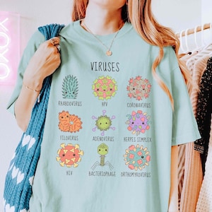Mikrobiologie T-Shirt, lustiges Doktor-Shirt, Virologie-Biologielehrer-T-Shirt, Mikrobiologe PhD-Abschlussgeschenk, MLT Krankenschwester Weihnachtsgeschenke