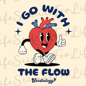 Heart Mascot SVG, Cardiac Nurse Digital File, Cardiology Funny Heart Printable Vector Art, Medical School Poster Decor, Cardiac Rehab Nurse