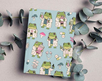 Cuaderno de farmacología, Regalo de graduación para técnico de farmacia, Regalo para farmacéutico, Farmacología para enfermería, Diario de enfermería Frog, Regalos para asistente médico