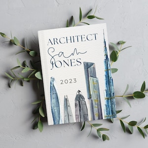 Architect Personalized Gift, Customizable Journal for New Architect, Custom Architecture School Graduation Gifts for Architects