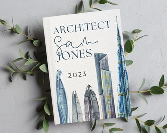 Architect Personalized Gift, Customizable Journal for New Architect, Custom Architecture School Graduation Gifts for Architects